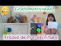 😉TRAZOS de PREESCRITURA para Pre Escolar 👯/ GRAFOMOTRICIDAD con RESAQUES