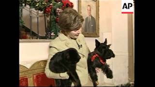 Annual Christmas video by President Bush's Scottish terrier