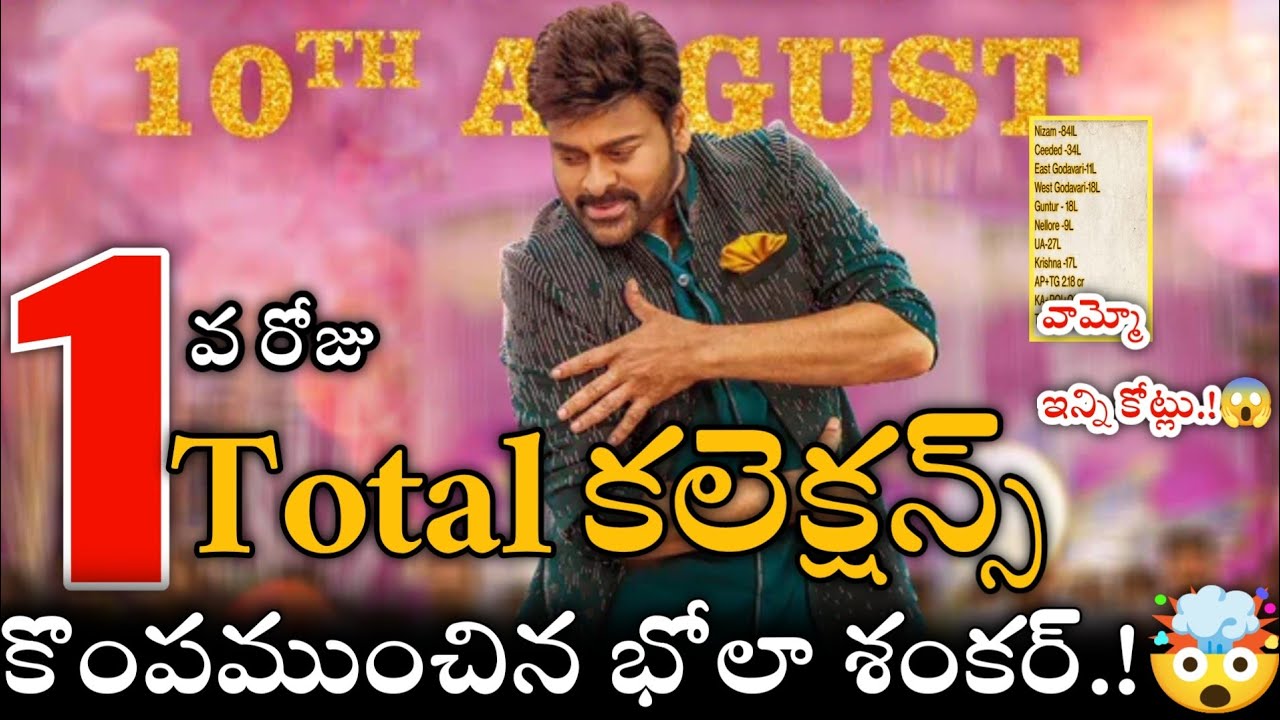 day1 Bhola Shankar movie total Collections | Bhola Shankar box office collections 