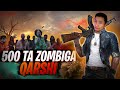 Minecraft  chellenge  500 ta zombiega qarshi vijivaniya  uzbekcha lets play