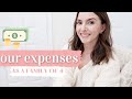 OUR EXPENSES AS A FAMILY OF 4 WITH REAL NUMBERS | FINANCE SERIES 💰 | KAYLA BUELL