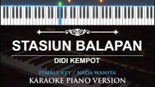 Stasiun Balapan - Didi Kempot ( FEMALE KEY - KARAOKE PIANO )