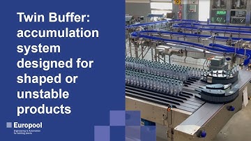 Europool Twin Buffer: accumulation system designed for shaped or unstable products