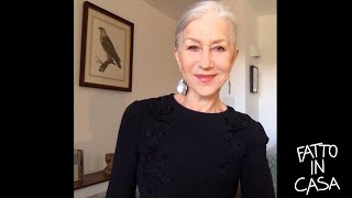 Helen Mirren reads a poem, supporting #DGFattoInCasa - 