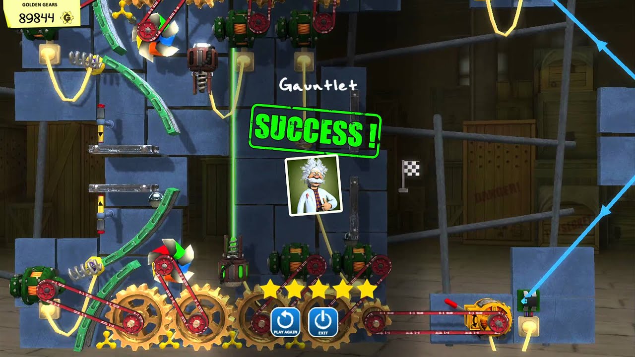 Crazy Machines Golden Gears Editor Level "Gauntlet "