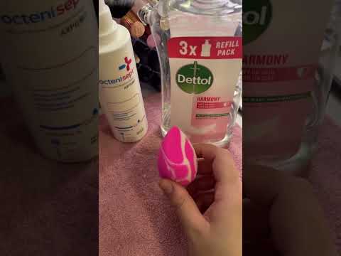 Καθαρισμός πινέλων με Dettol Octenisept Makeup