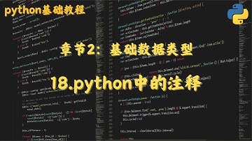 18 python中的注释