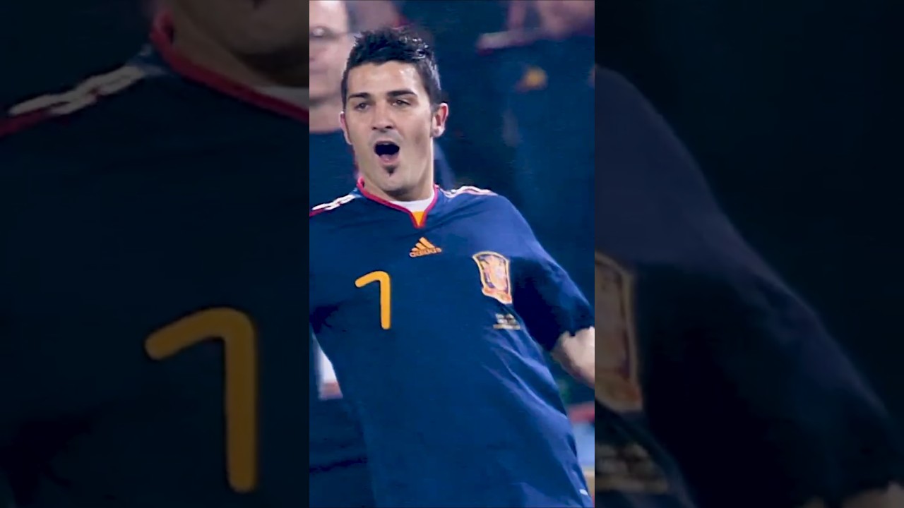 The Most Epic Way to Become Spain's Top Scorer! #shorts #DavidVilla #Spain