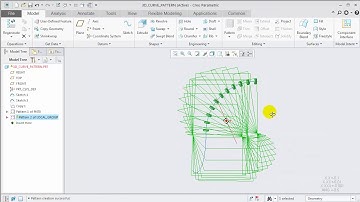How to build robust patterns and 3D curve patterns in Creo Parametric