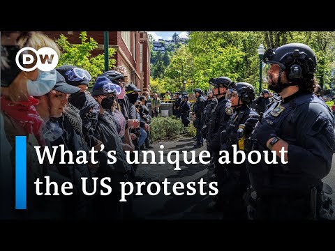 Lack of political support for US protests shapes the 2024 presidential election - DW News.