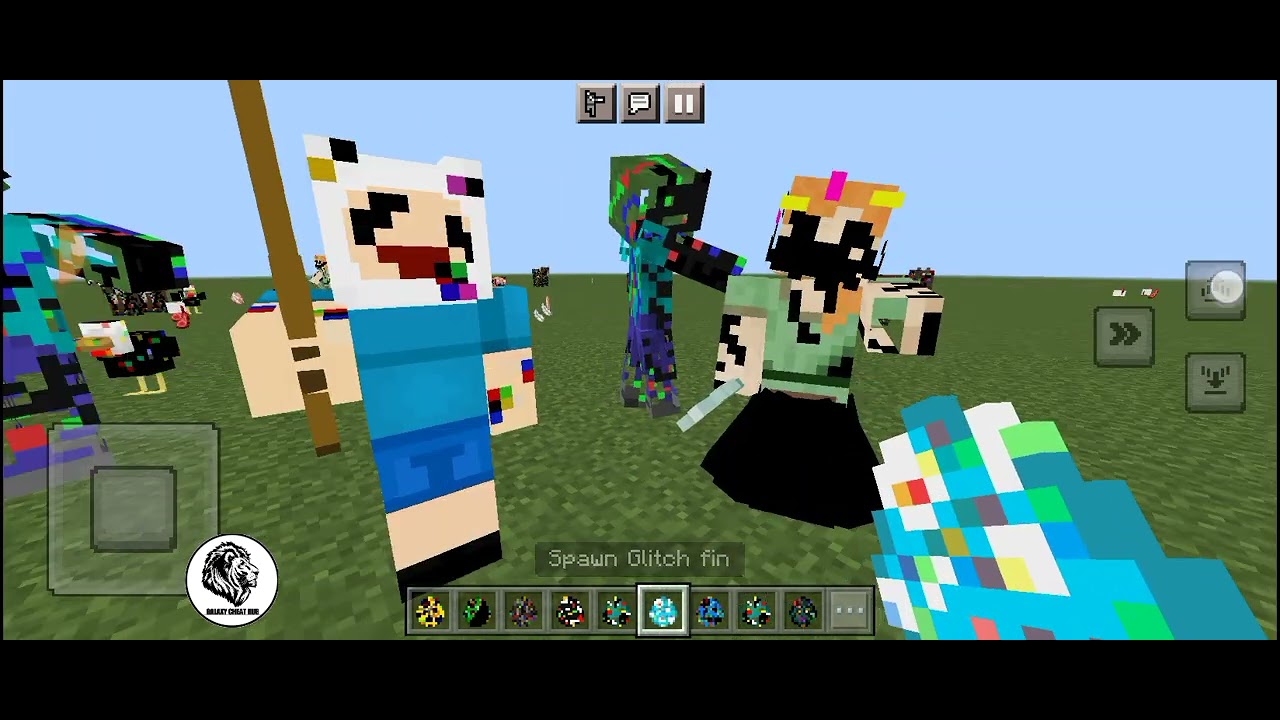 pibby glitch addon in minecraft - YouTube
