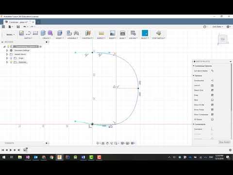 Constraining a spline