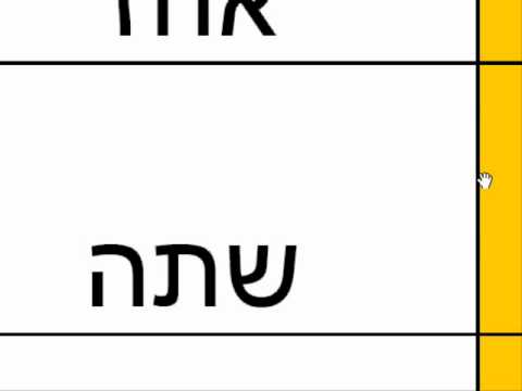 ورقة تدريب لافعال اللغة العبرية