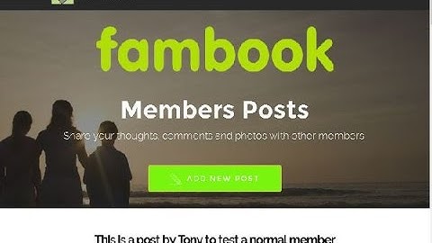fambook Members System Template for Mobirise Sites