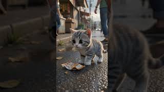 Part - 2 Bullied By Street Cats 😿 #booboorhymes #cute #kitten #shorts