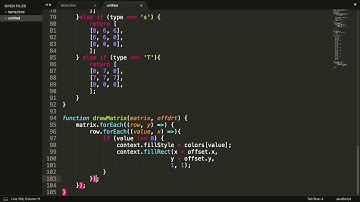 Coding a HTML and Java Tetris game!!!!