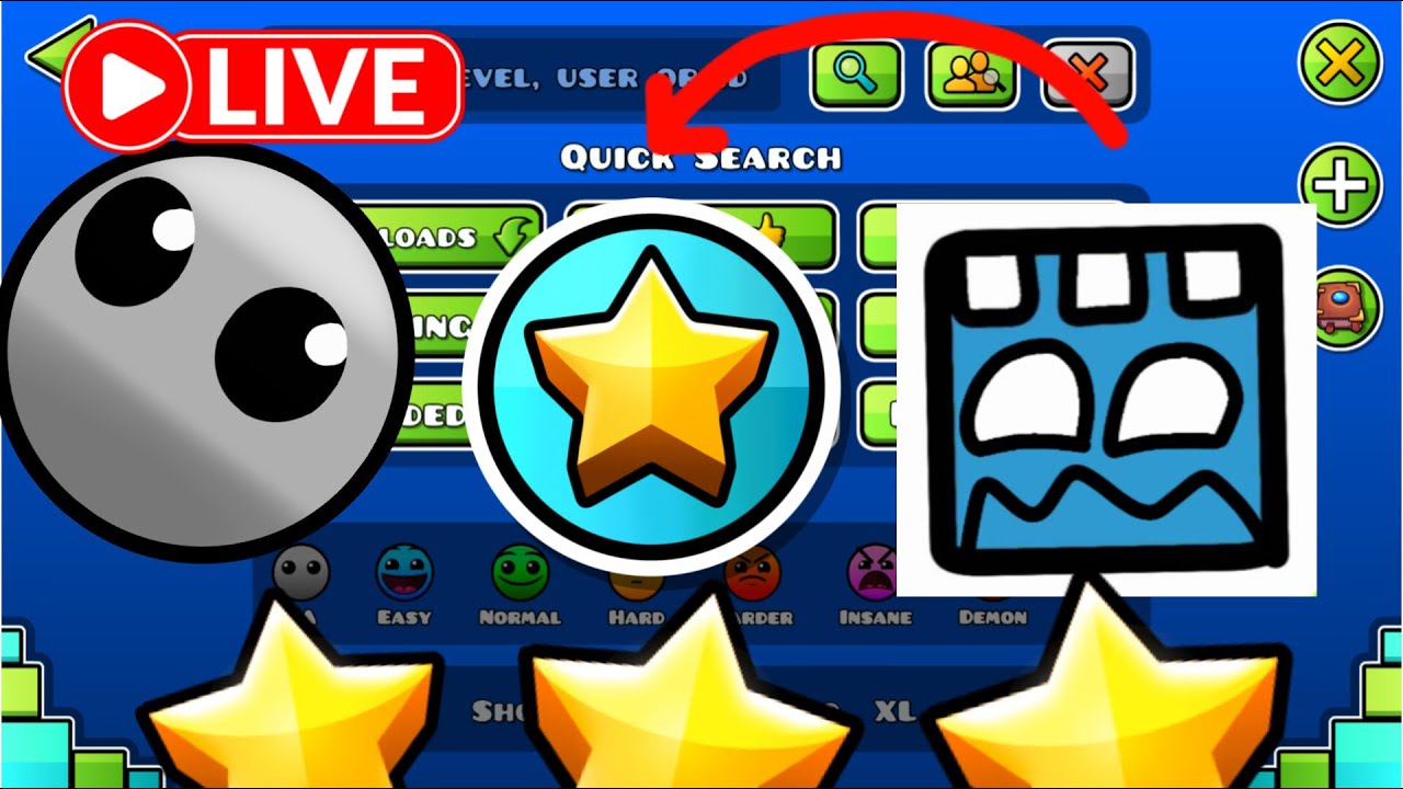 Geometry Dash level requests live #2🔴 - YouTube