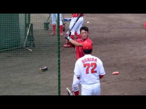 由宇球場２０１３／６／２９鈴木誠也バッティング練習③