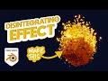 How to Create a Disintegration Effect in Blender 2.9 - Cloth Sim Tutorial