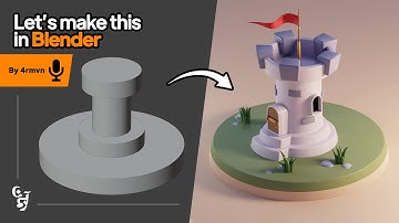 " Making a Medieval Watchtower in Blender "