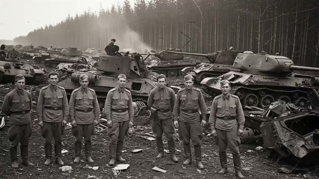 7 miestä, 30 panssaria — kaikki 30 tuhottiin metsänrajalla, Stalin kielsi mainitsemasta 