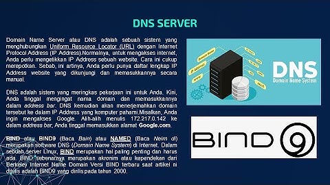 Instalasi dan Konfigurasi DNS Server (Bind9)