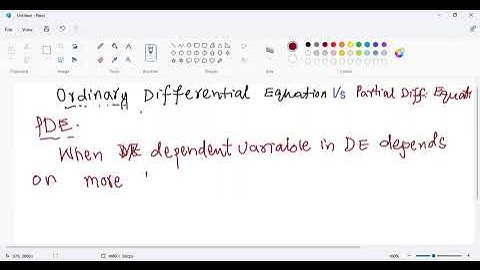 Difference between Ordinary Differential Equations and Partial Differential Equations | ODE vs PDE |