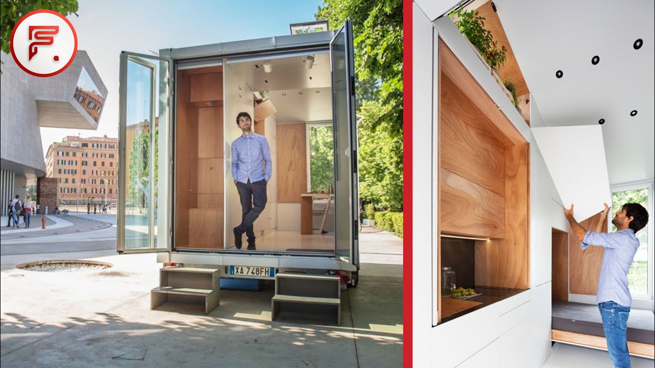 Modern Tiny Houses with Storage Ideas - Space Saving Tiny Home DESIGN