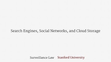 Search Engines, Social Networks, and Cloud Storage