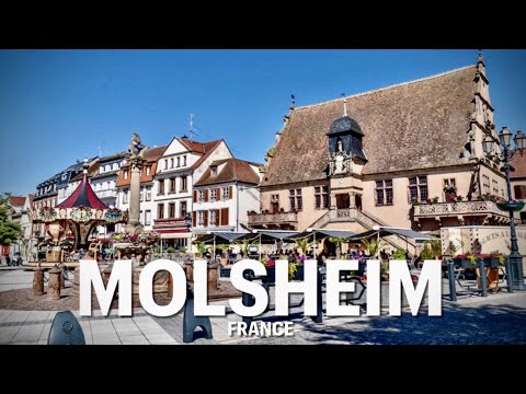 Molsheim City Street Tour, Alsace, France , Romantic and Beautiful.