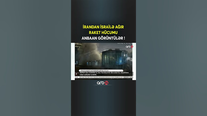 İrandan İsrailə AĞIR RAKET HÜCUMU