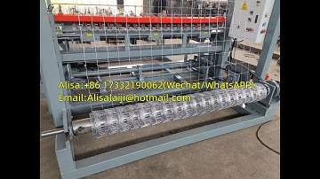 Automatic Grassland Field Fence Hinge Joint and Fixed Knot Fencing Wire Mesh Making Machine
