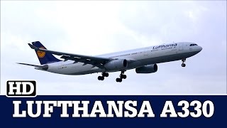 Lufthansa Airbus A330 D-Aikm Landing At Mia