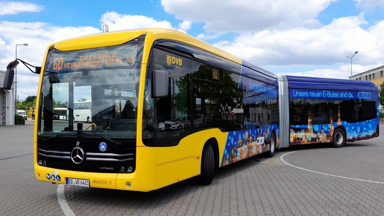 Mitfahrt im Mercedes-Benz eCitaro G der DVB AG #54
