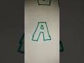 a letter #drawing #easy and beautiful#you tube #short video