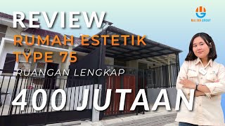 REVIEW RUMAH MEWAH MINIMALIS TYPE 75 M2 SAMARINDA