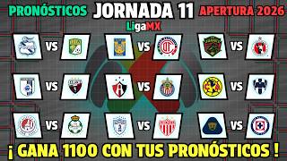 THIS IS HOW MATCHDAY 11 OF THE LIGA MX APERTURA 2026 WILL BE PLAYED ⚽ PREDICTIONS for ALL MATCHES 🔥