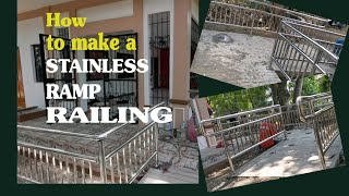 How To Make A Stainless RAMP Railing