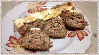 💪Мясной рулет из фарша и бекона в 🔥духовке