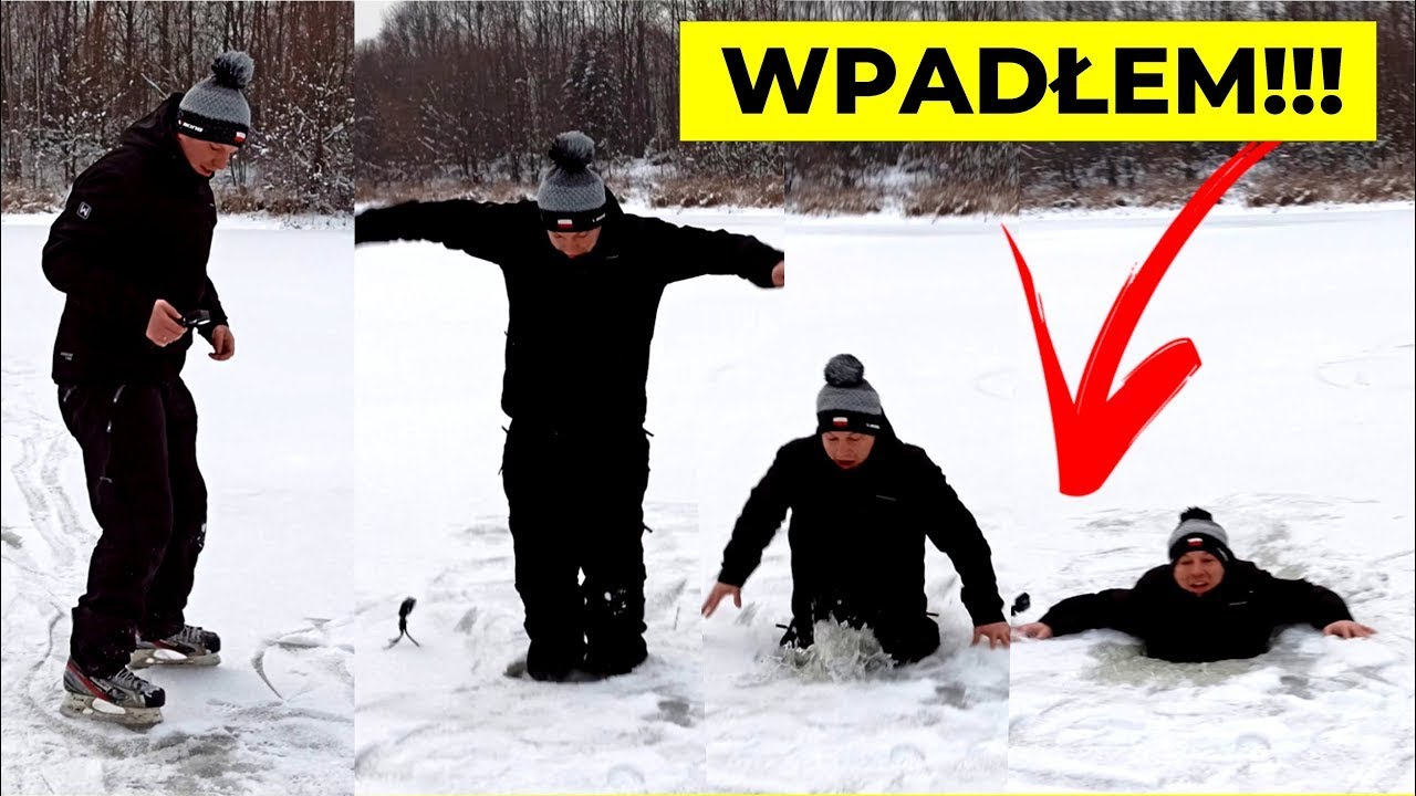 WPADŁEM DO ZAMARZNIĘTEGO JEZIORA + RODZINKA JAZDA NA SANKACH