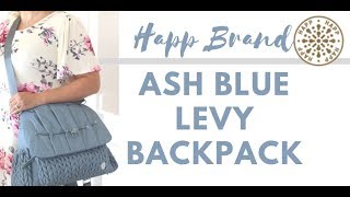 New Ash Blue Levy Backpack from HAPP Brand