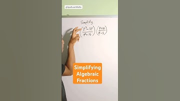 Simplifying Algebraic Fractions. #algebraicfractions #fractions #simplify #gpadlearnmaths