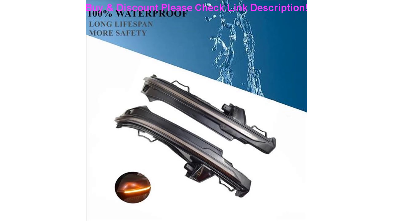 Review LED Dynamic Turn Signal Light Sequential Side Mirror Indicator