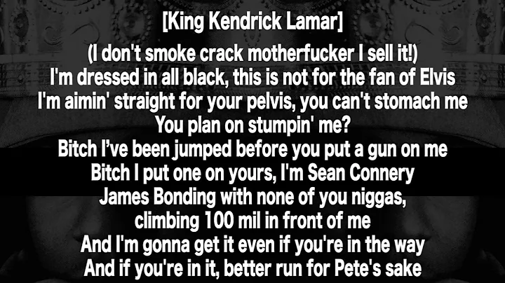 Kendrick Lamar - Control (Lyrics)