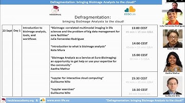 Defragmentation TS (2022) - Day 1 - cloud-based BioImage Analysis (NEUBIAS Academy & EOSC-Life)