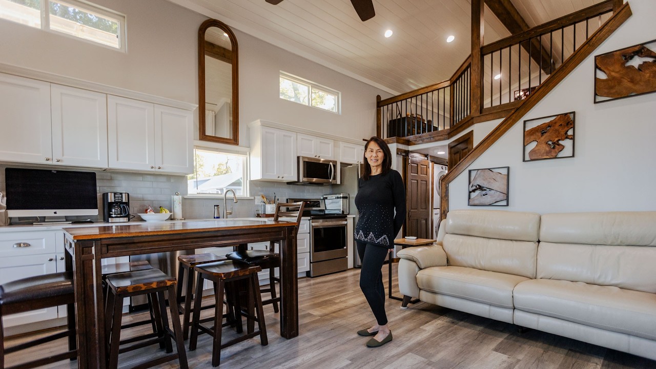 Her Stunning Tiny Home w/ Standing Loft & High Ceilings
