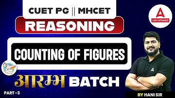 CUET PG LLB | MHCET | Logical Reasoning | Counting Of Figures | CUET PG LLB Preparation 2024