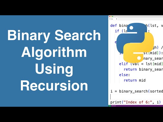 How to Find a Specific Element Efficiently: A Recursive Binary Search in Python 3 sddefault