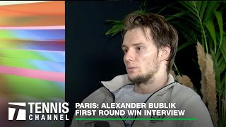 Alexander Bublik Reflects on his Successful Season Thus Far | 2023 Paris First Round Win Interview