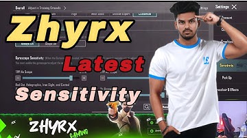 🔥 Zhyrx Gaming Sensitivity | International Player Reflex & Shotgun Setup Medal Esports | BGMI / PUBG